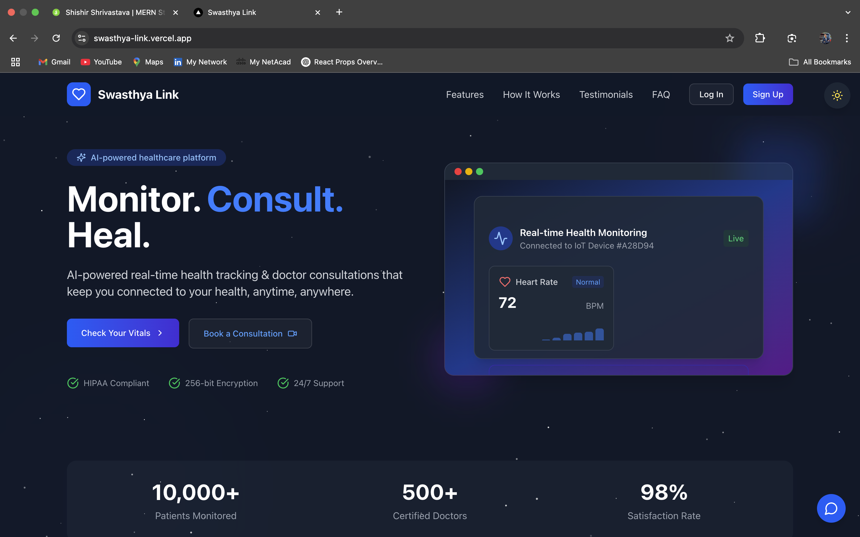 SwasthyaLink project preview
